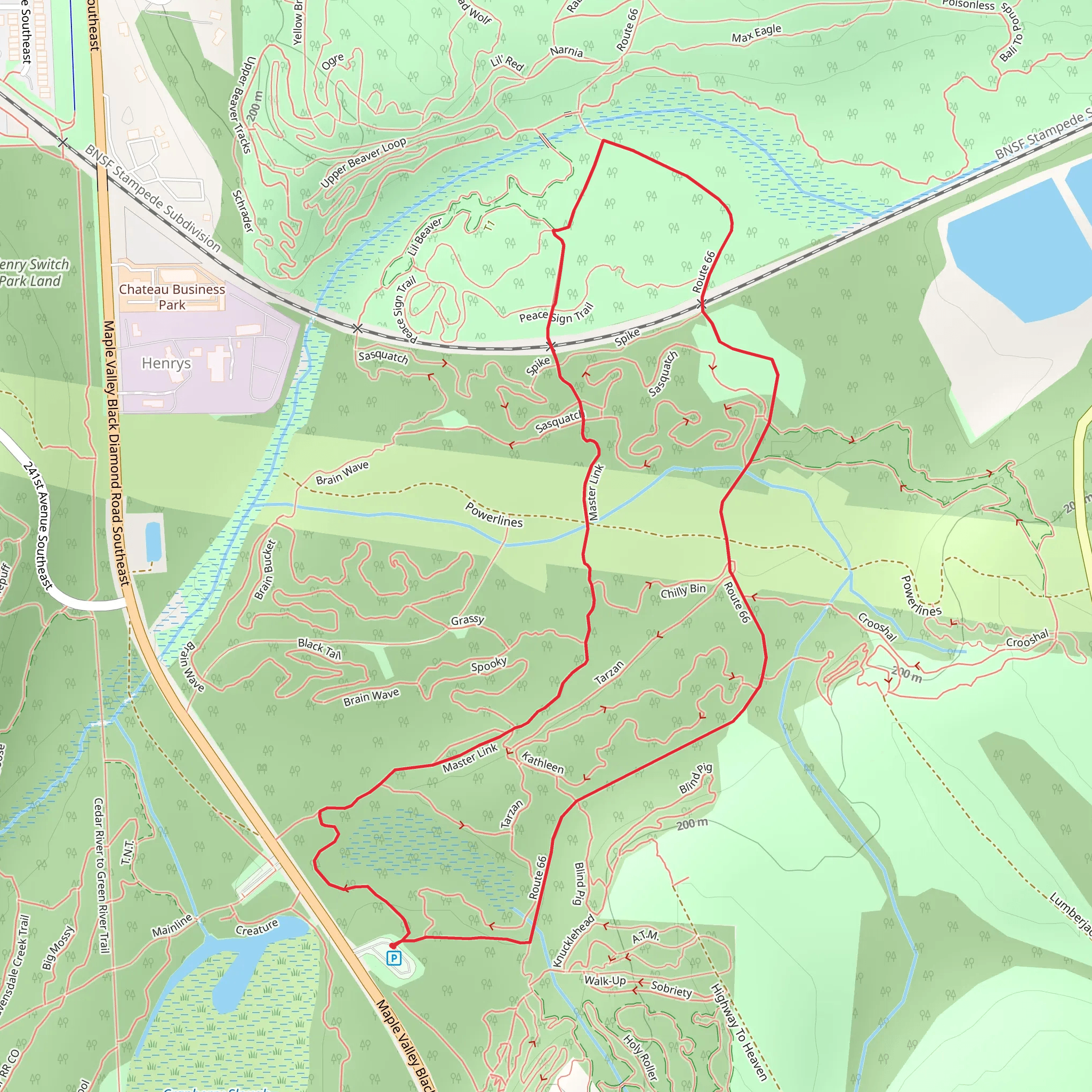 Root 66 and Remaster Loop mobile static map
