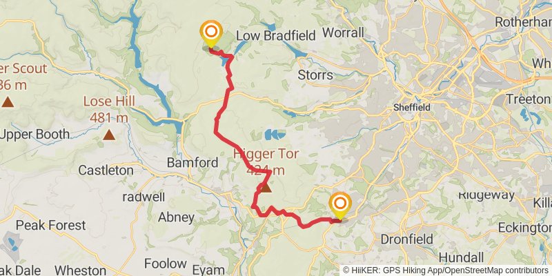 Yorkshire Round stage 5 Map