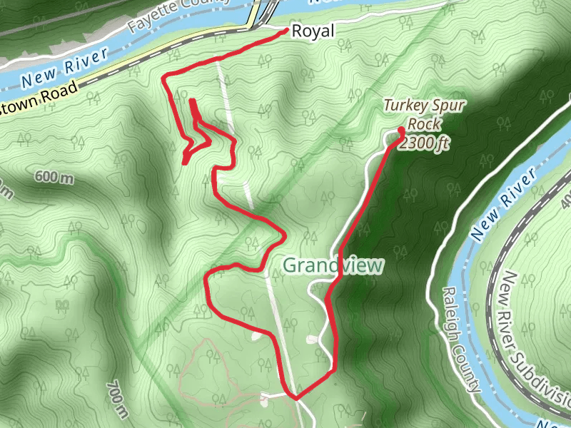 Little Laurel and Grandview Rim Trail