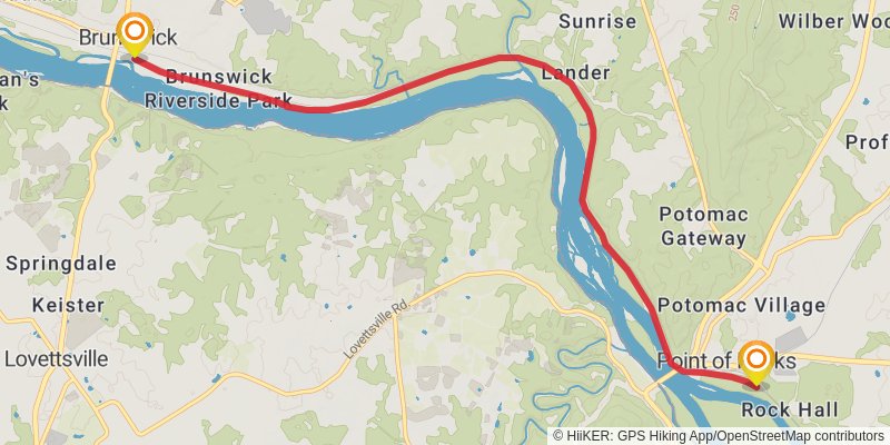 Great Allegheny Passage stage 4 Map