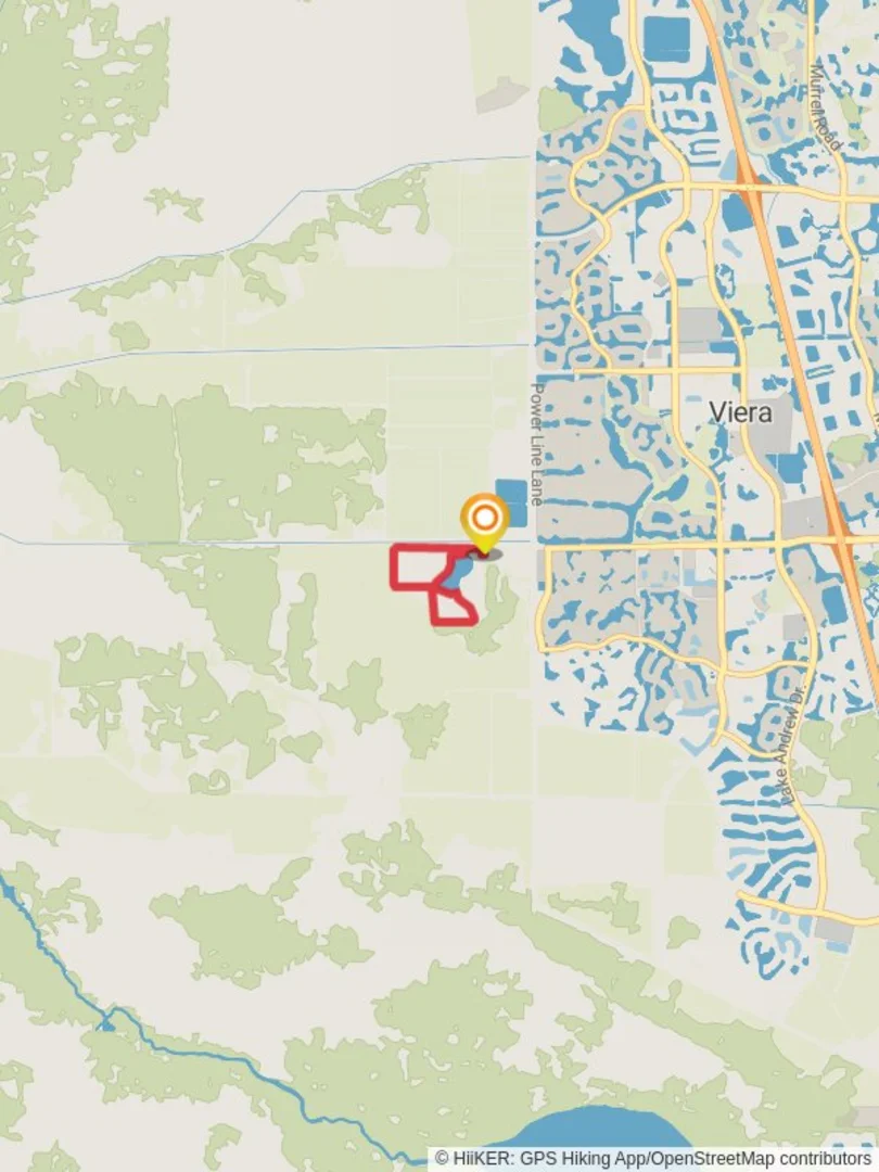 An image depicting the trail Coot Lane and Heron Loop West and its surrounding area.