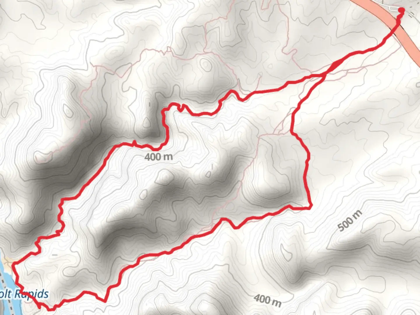 An image depicting the trail White Rock Canyon and Arizona Hot Springs Loop Trail and its surrounding area.