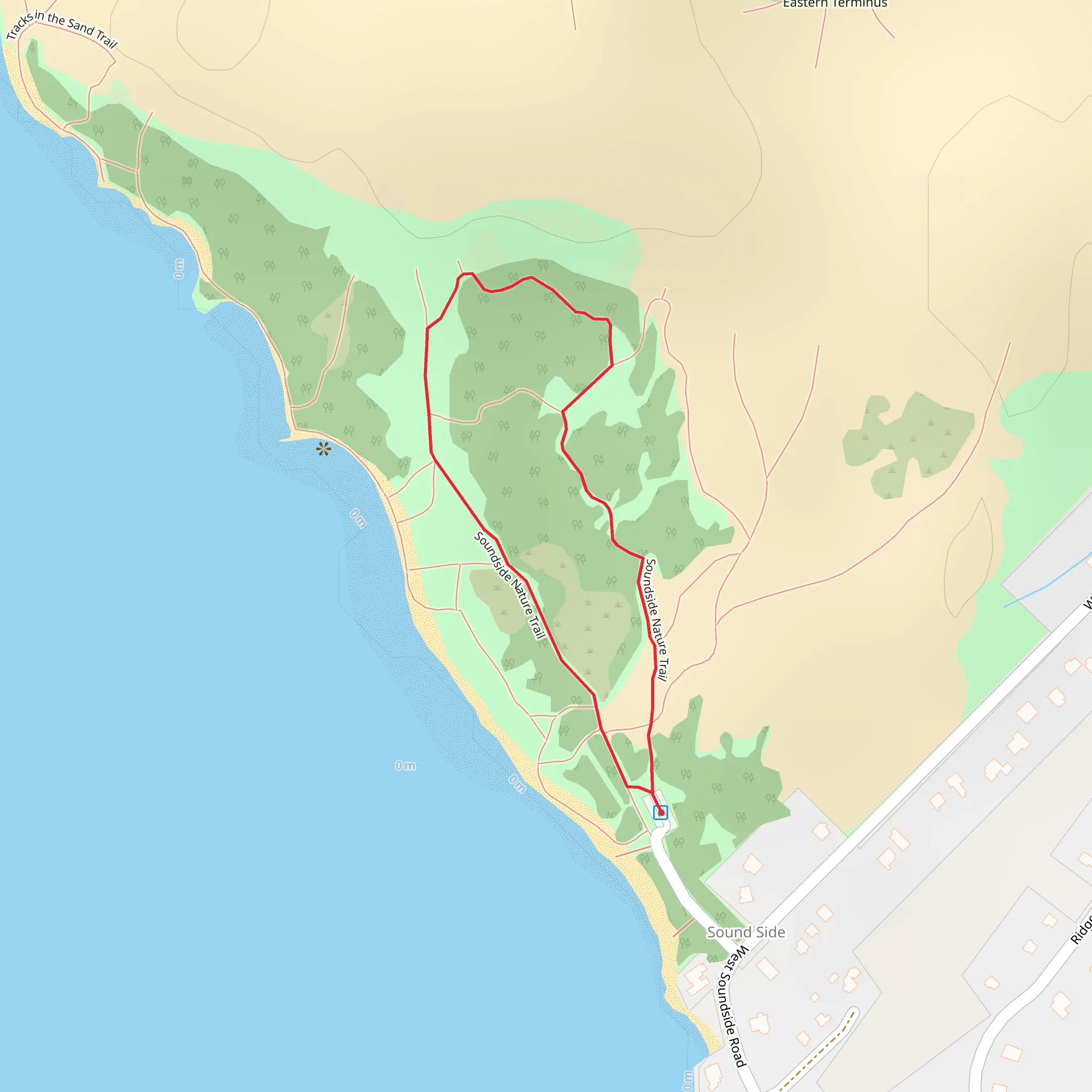 Soundside Nature Loop Trail mobile static map