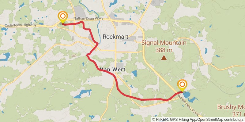 Silver Comet Trail stage 3 Map