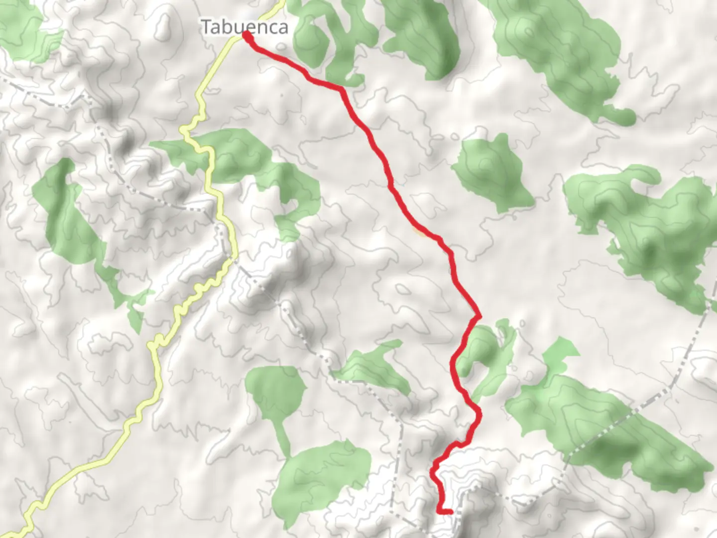 An image depicting the trail Tabuenca - Sierra de la Nava PR Z 163 and its surrounding area.