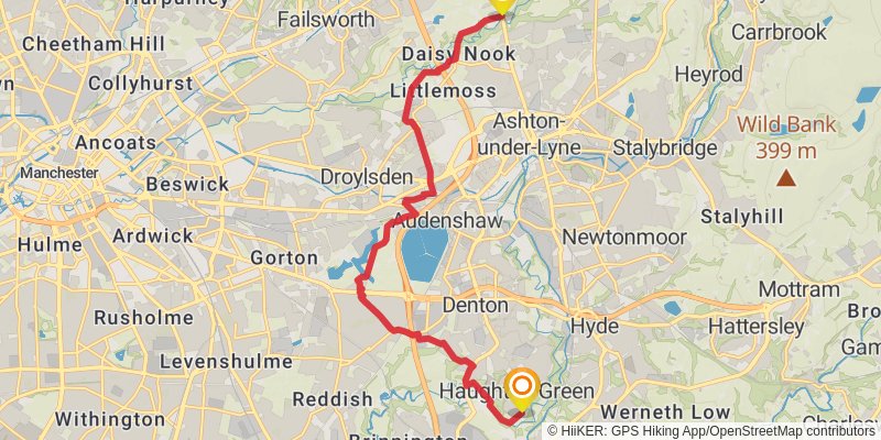Tameside Trail stage 3 Map