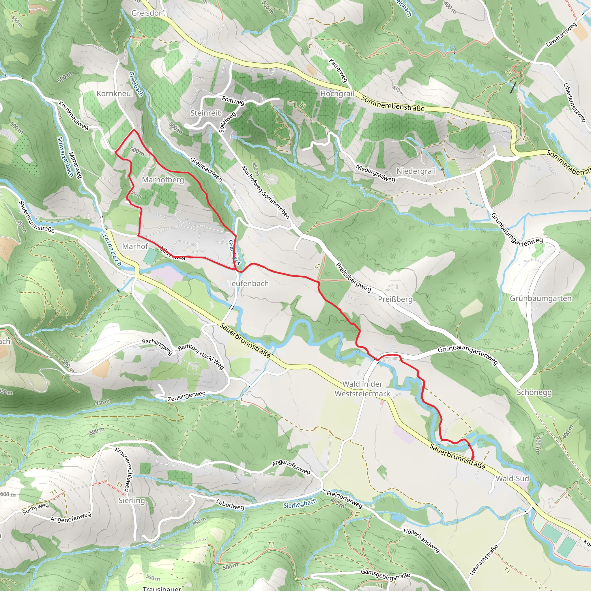 Marhofer Genusswanderweg mobile static map