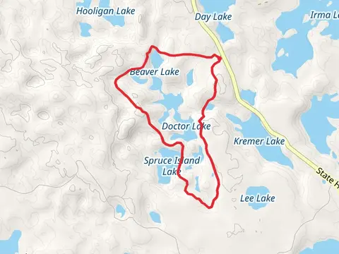 Doctor Lake, Pothole Lake and Beaver Lake Loop