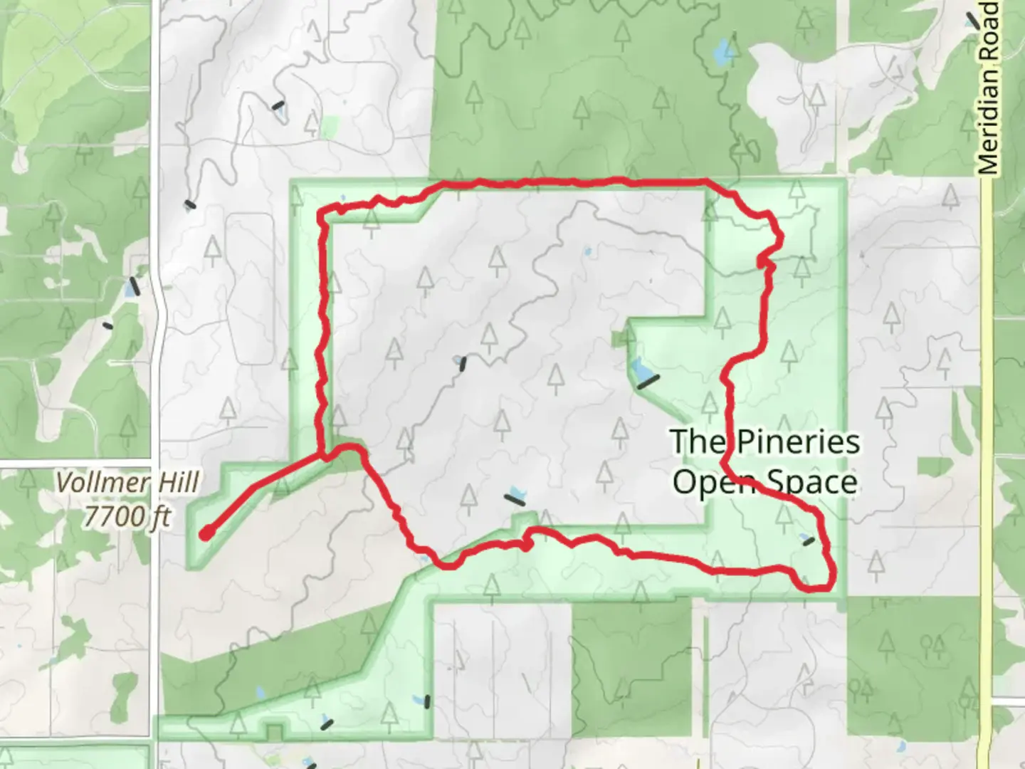 An image depicting the trail Pineries Loop Trail and its surrounding area.