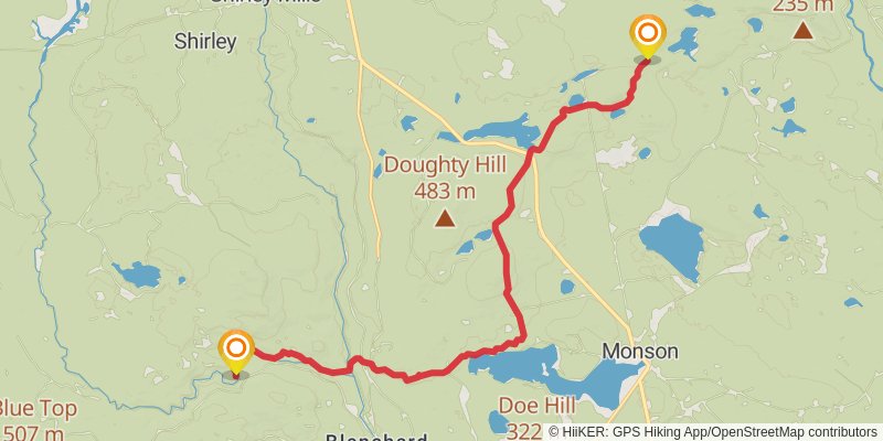 Appalachian Trail stage 202 Map
