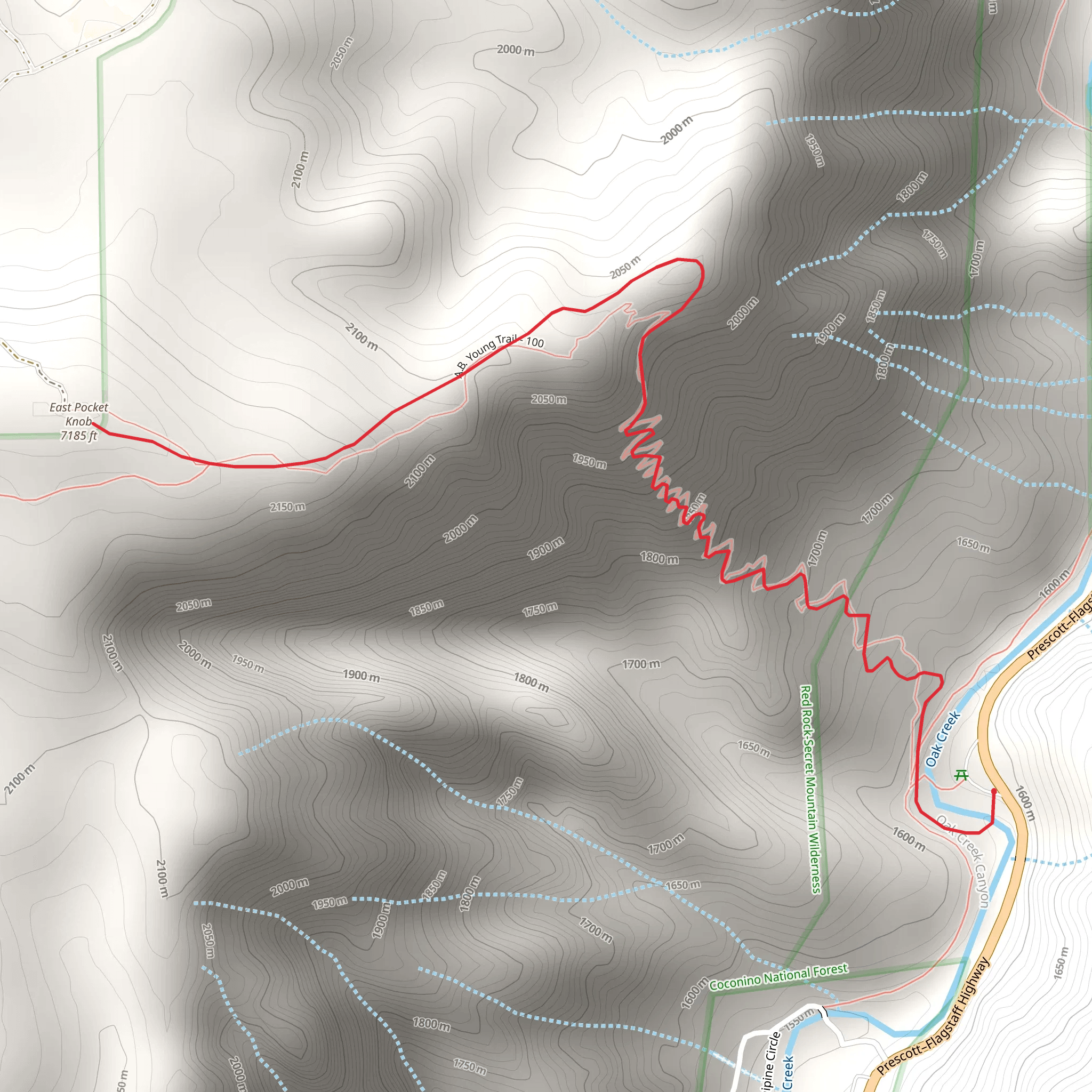 A B Young Trail mobile static map