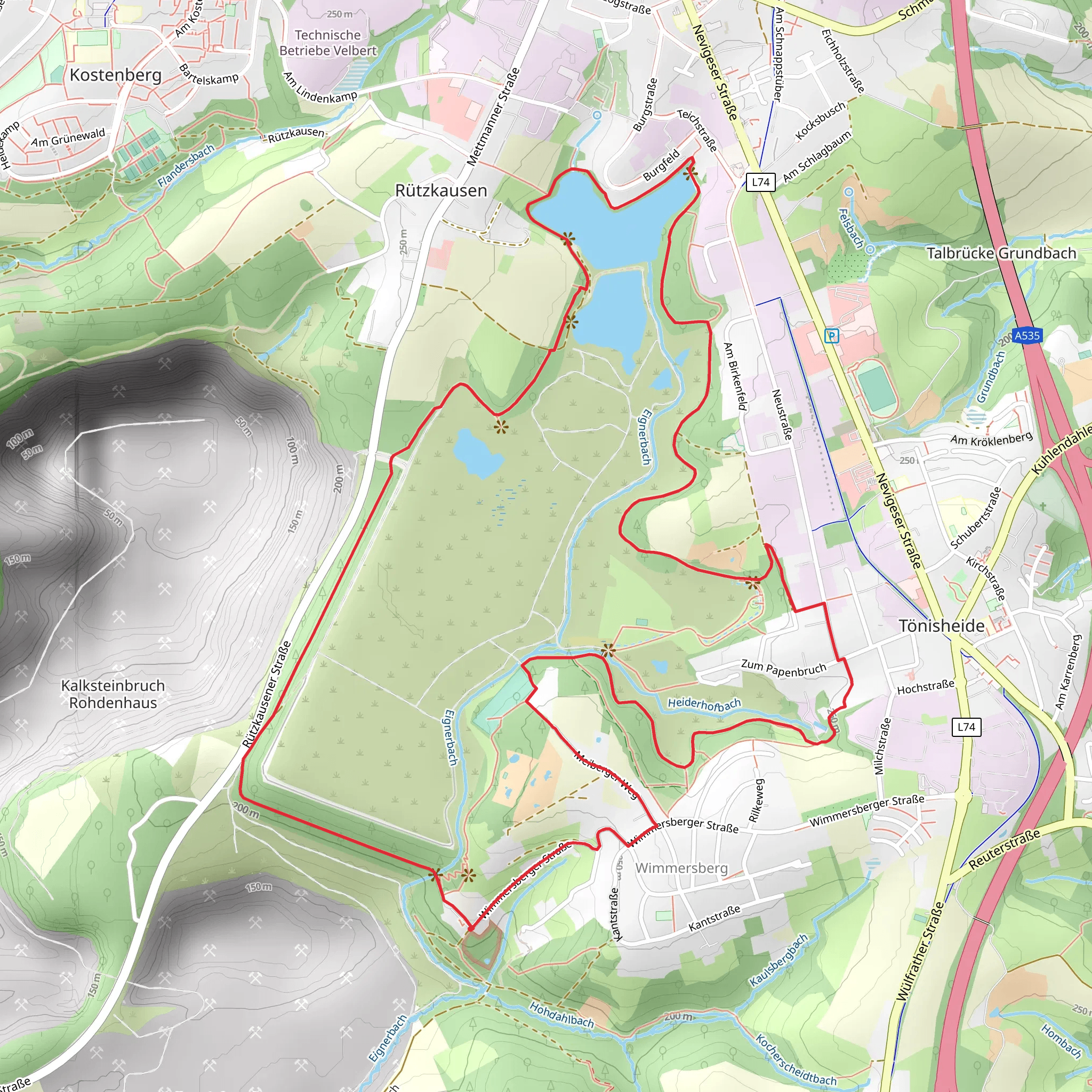 Schlammteich via Eignerbach Rundwanderweg mobile static map