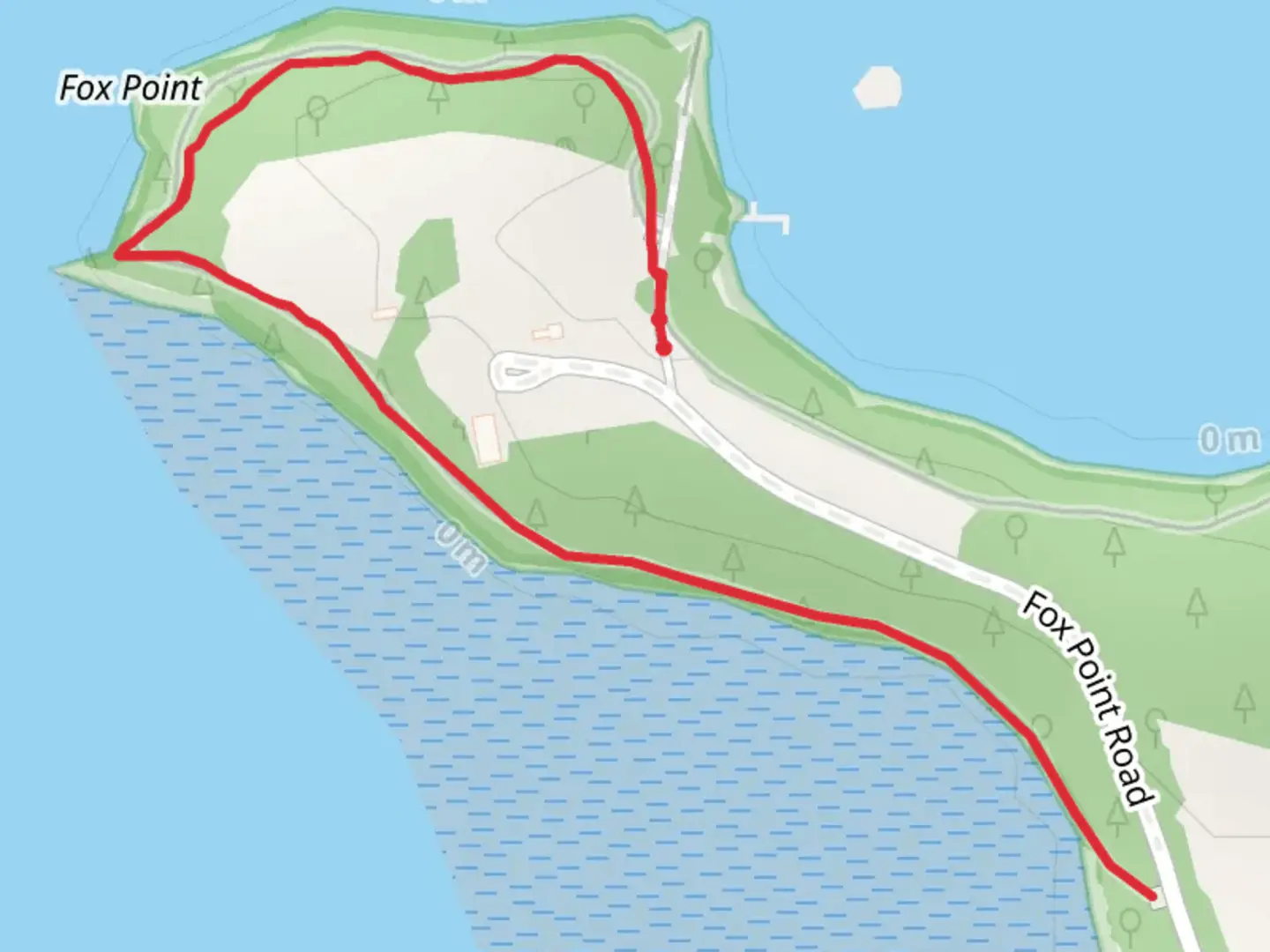 An image depicting the trail Fox Point Lamprey River and its surrounding area.