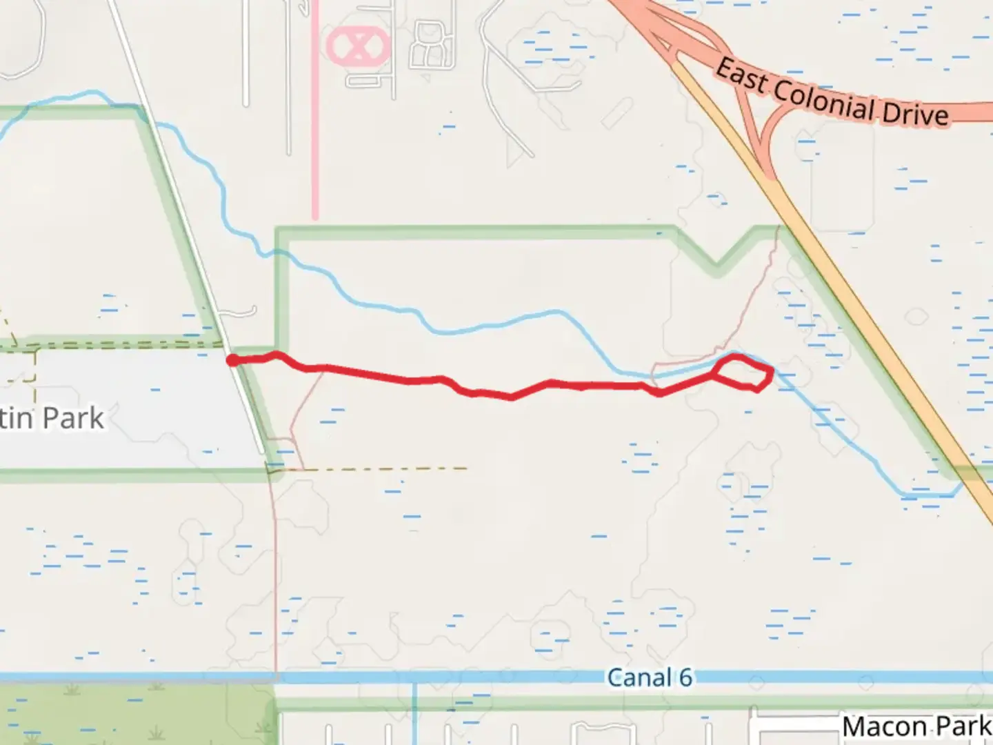 An image depicting the trail Piny Lily Preserve Hiking Path and its surrounding area.