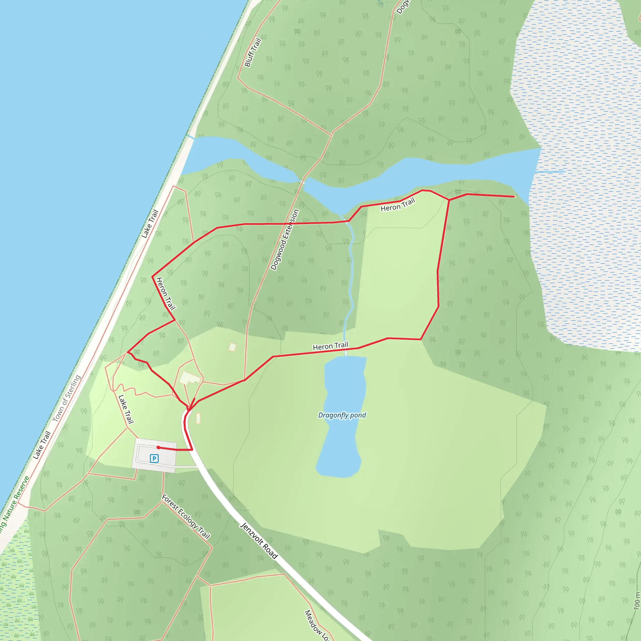 Sterling Nature Loop Trail mobile static map
