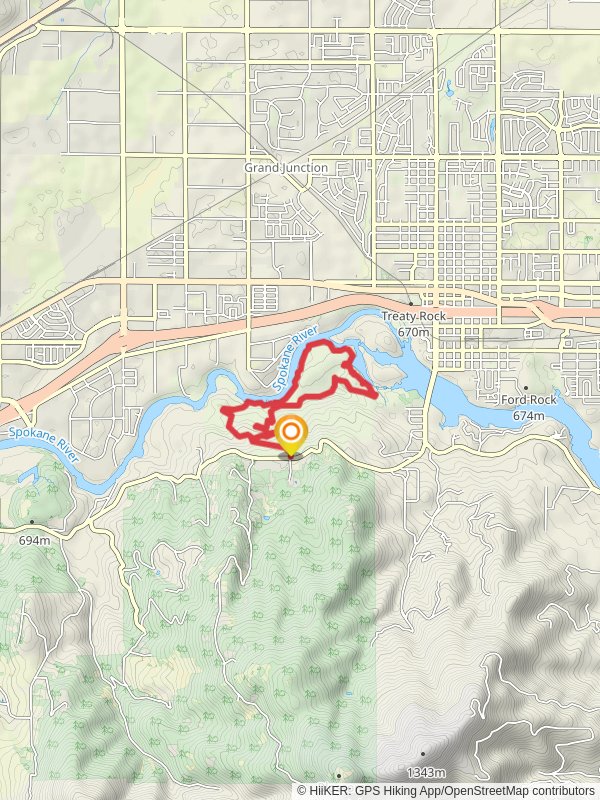 Q'emiln Park and Post Falls Community Forest Loop