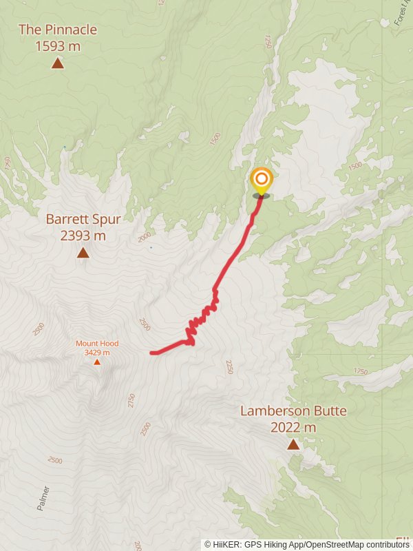 Cooper Spur Trail via Eliot East Moraine