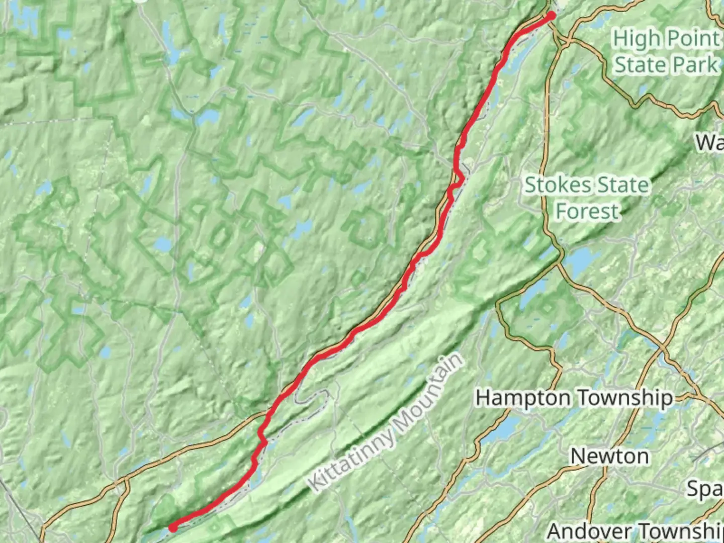 An image depicting the trail Indian Point and Delaware River via McDade Recreational Trail and its surrounding area.