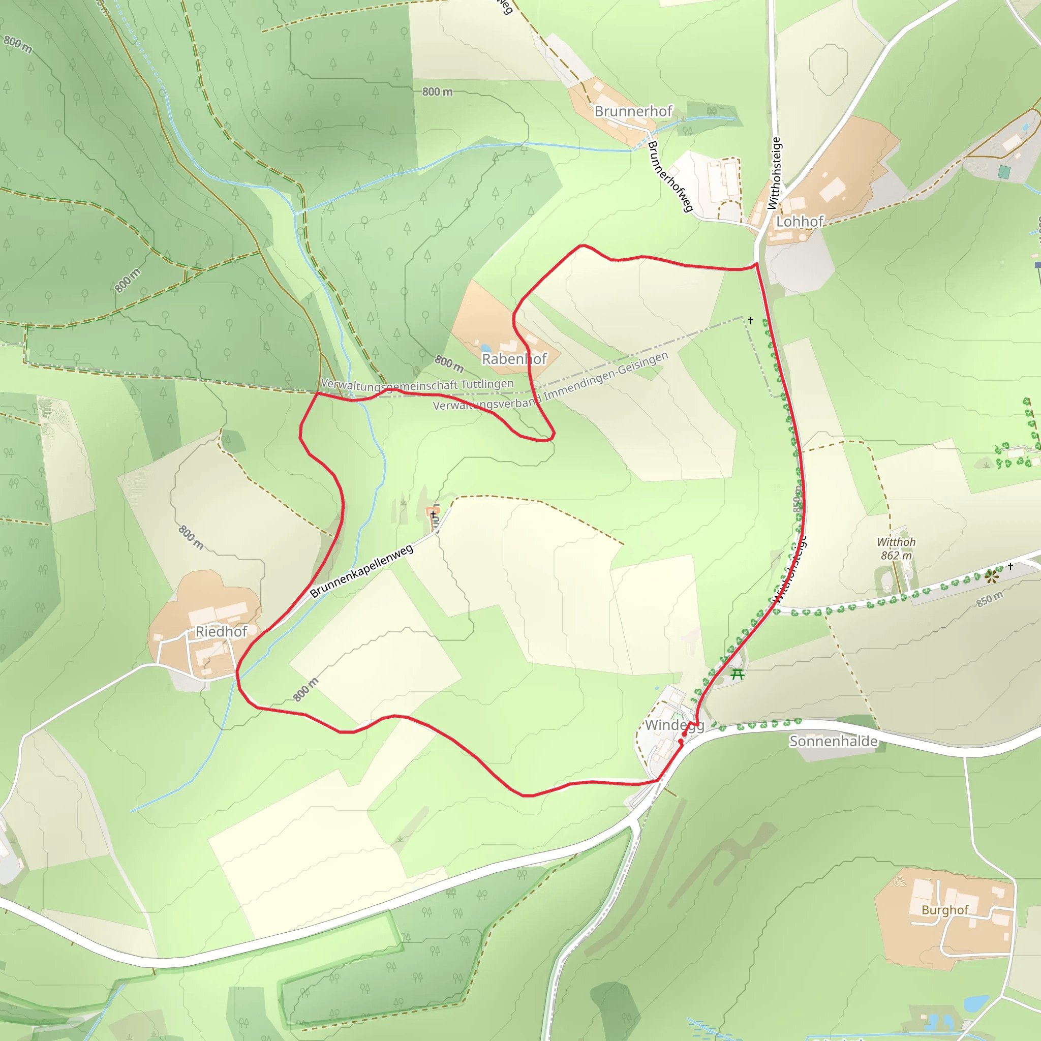Witthoh Loop mobile static map