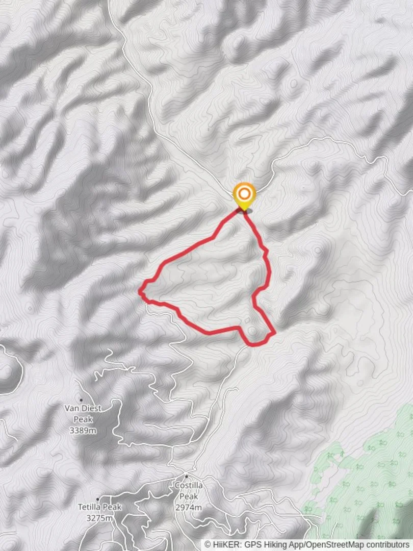 An image depicting the trail Foreman Creek and Bitter Creek Road Loop and its surrounding area.