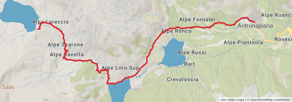 Sentiero Italia - Alps Section stage 122 Map