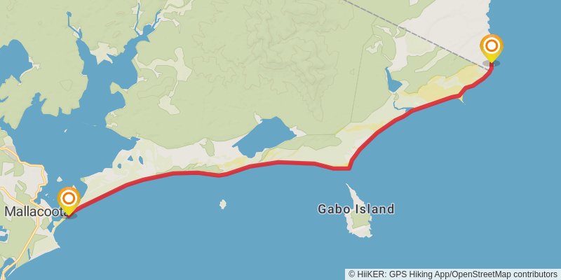 Nadgee Wilderness Walk stage 3 Map