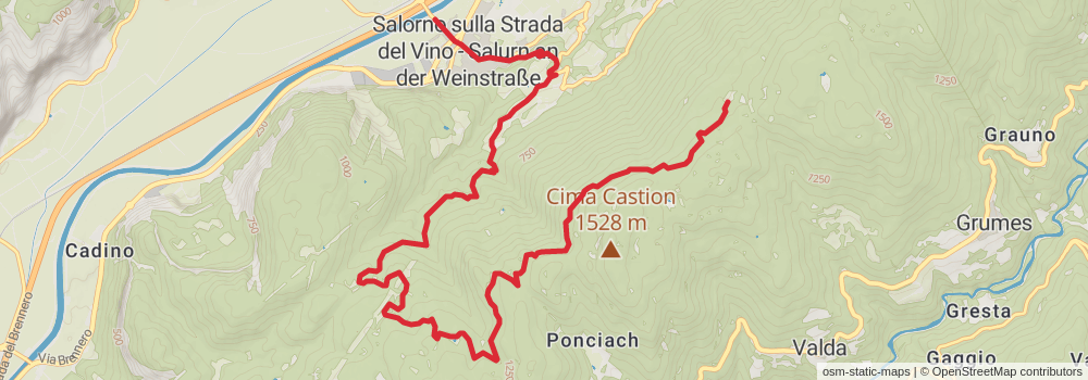 Sentiero Italia - Alps Section stage 50 Map