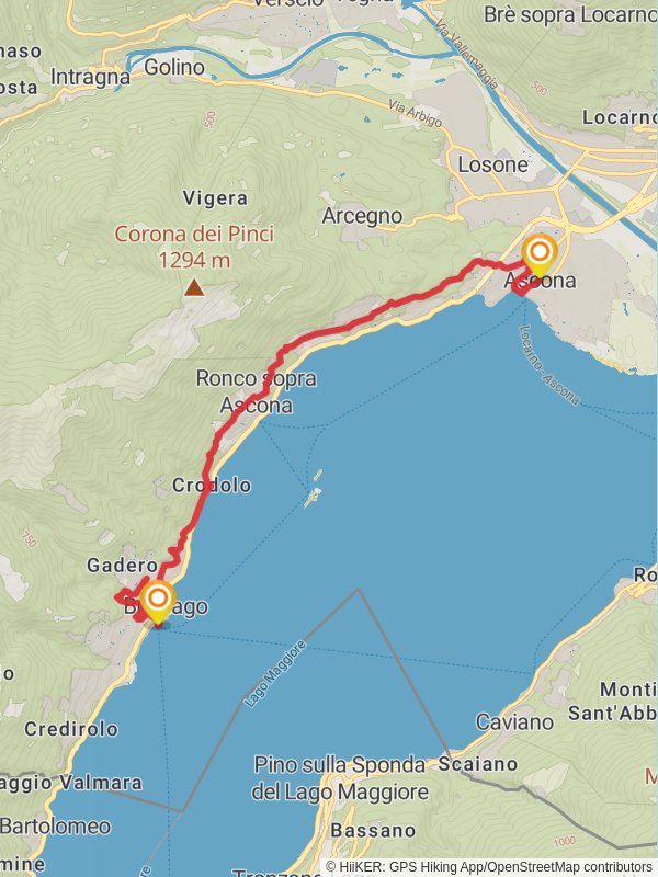 Brissago - Isole di Brissago - Ascona mobile static map