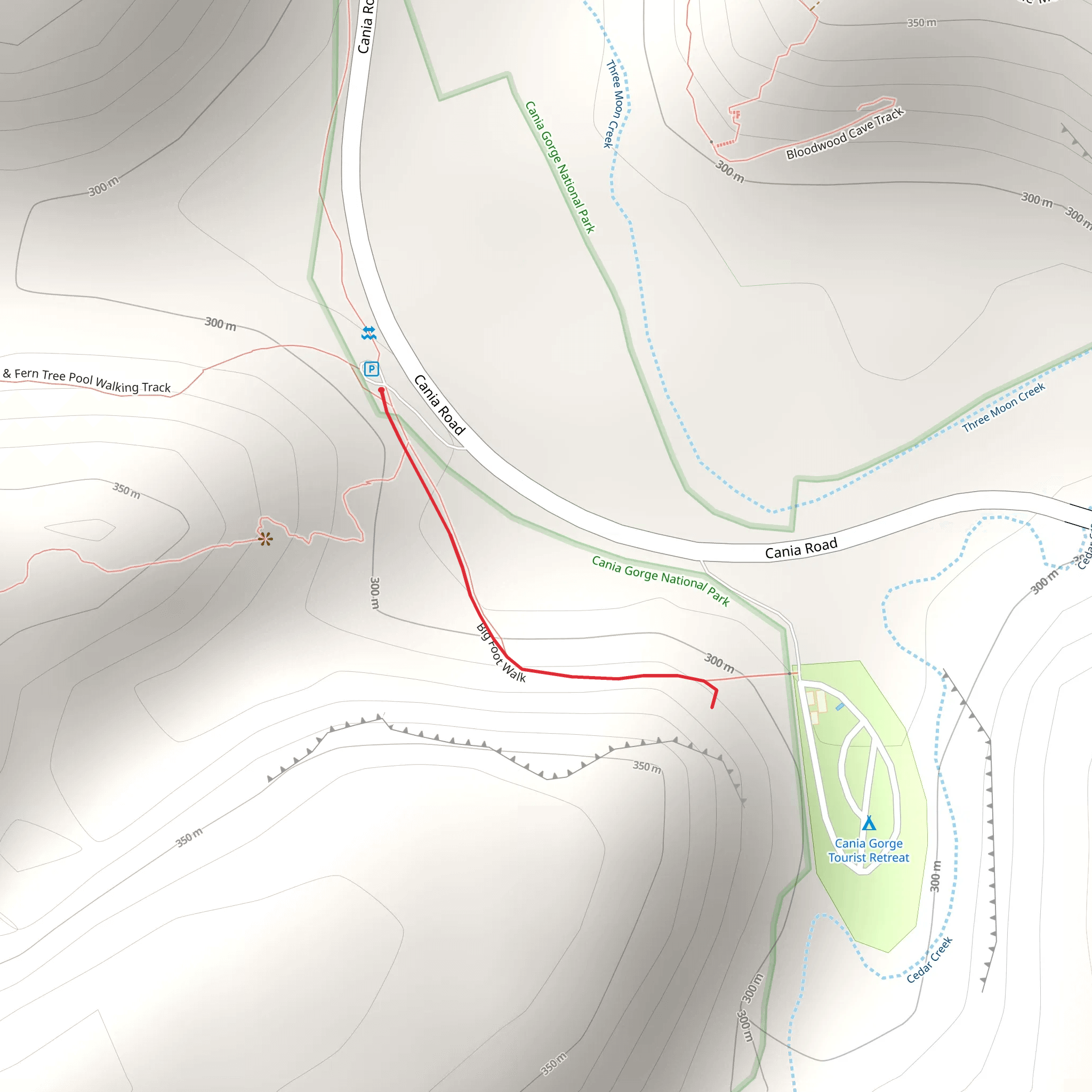 Big Foot Walk mobile static map
