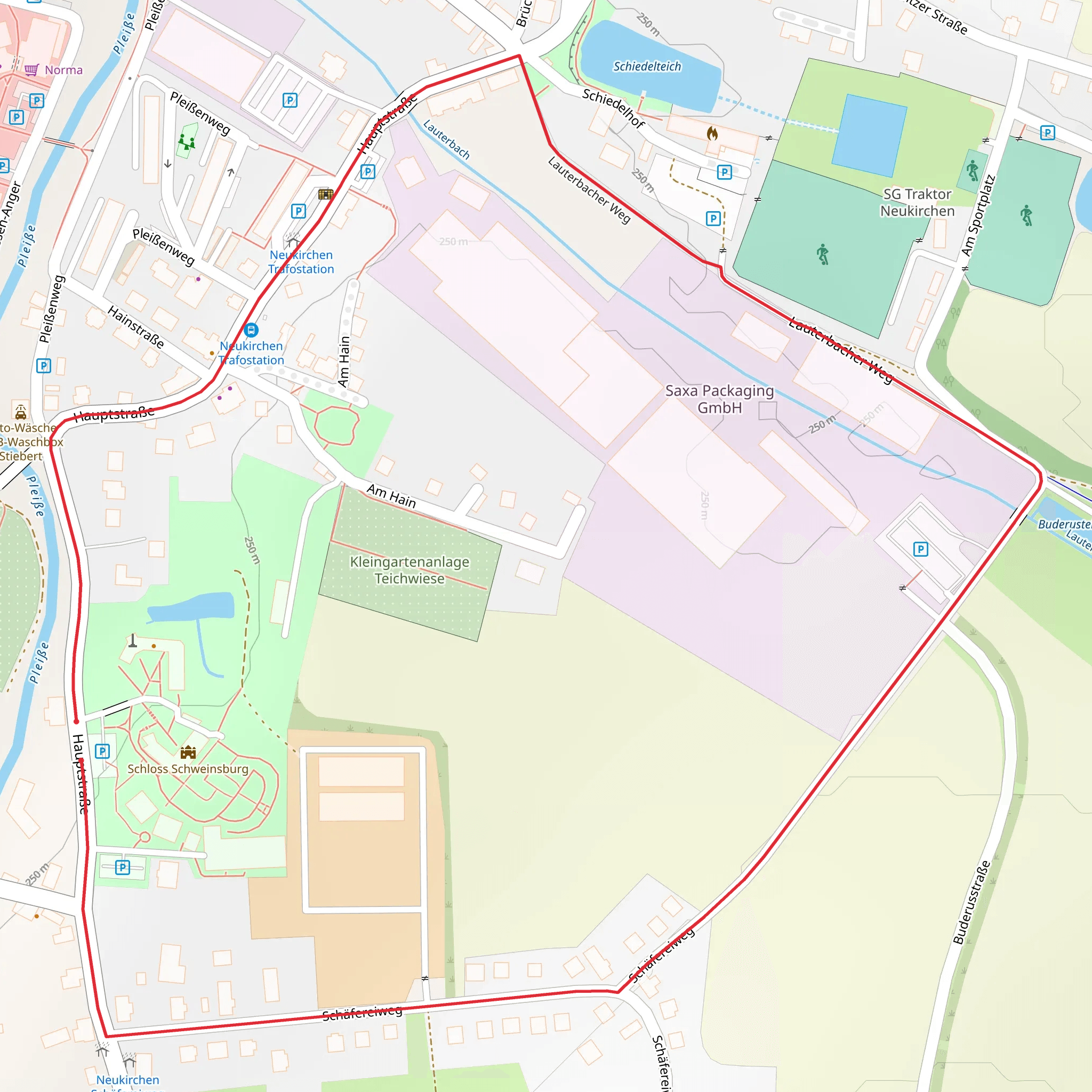Neukirchen Loop mobile static map
