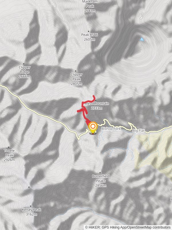 West Mountain voa Copper Pit Overlook Road