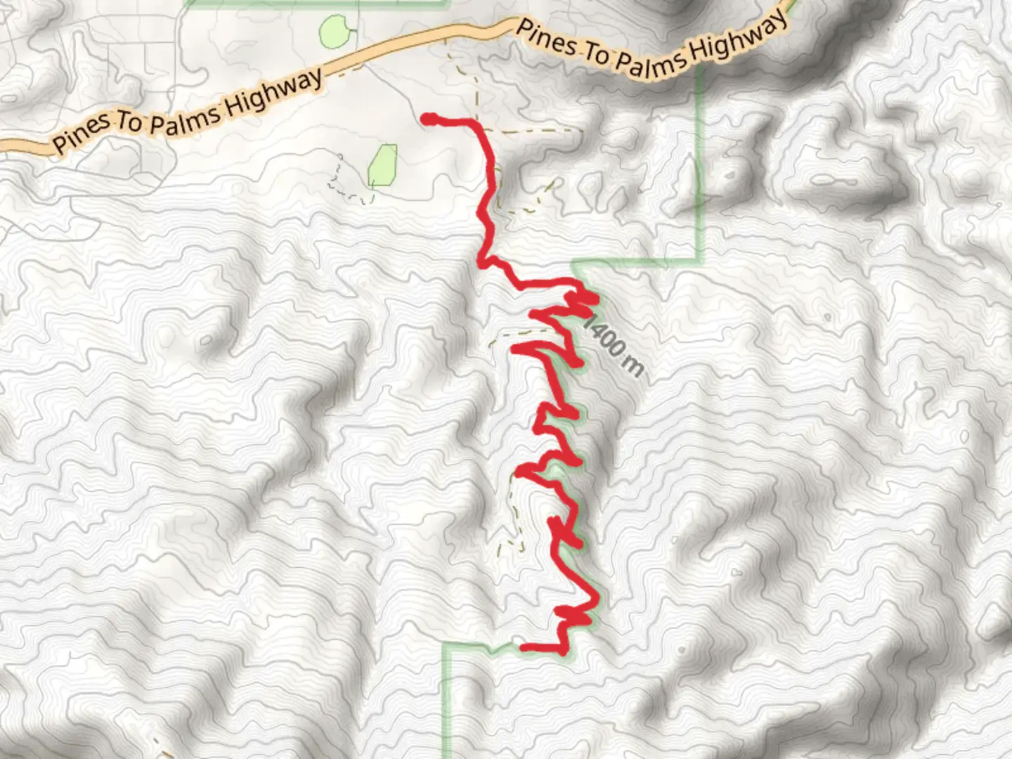 An image depicting the trail Sawmill Road and its surrounding area.