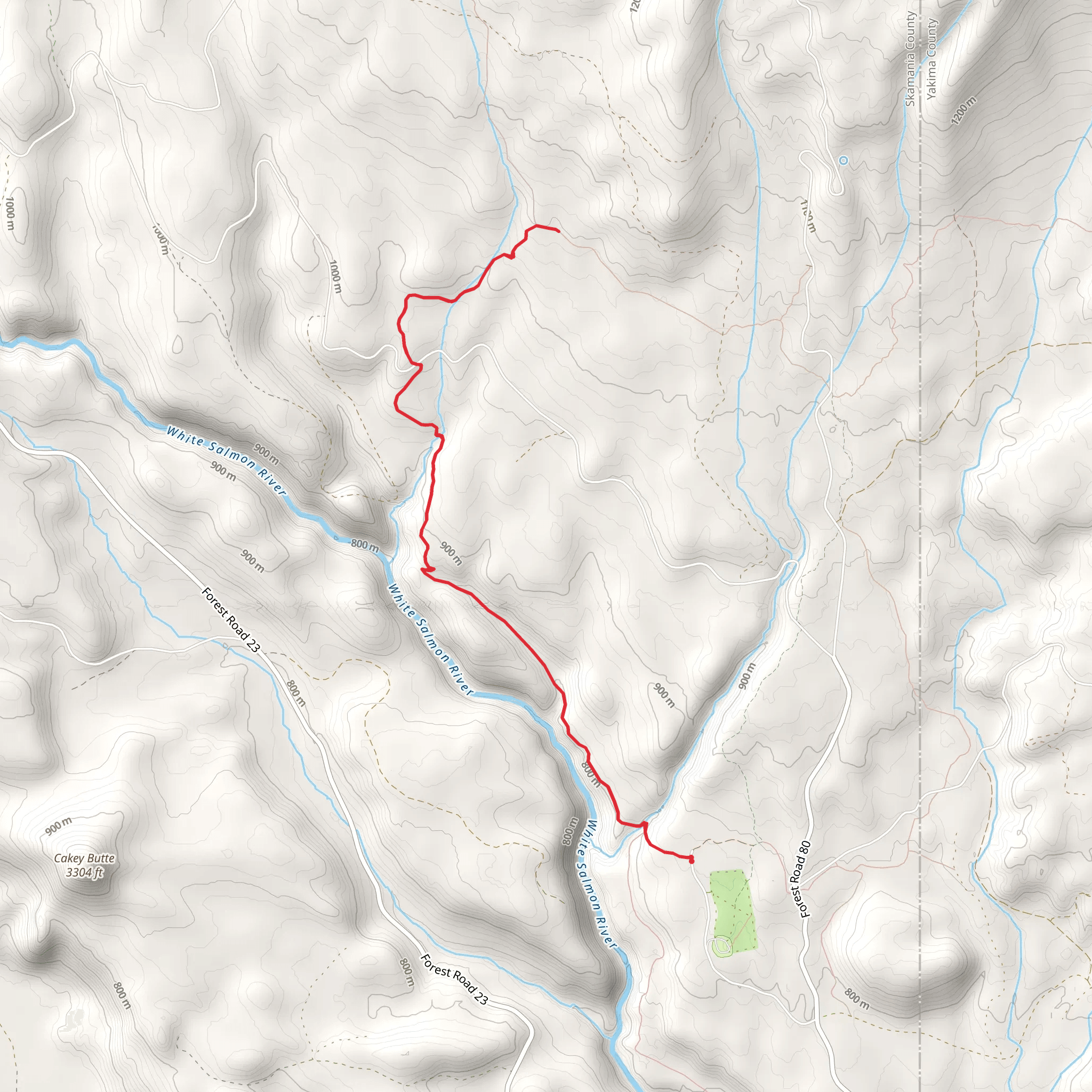 Buck Creek Trail mobile static map
