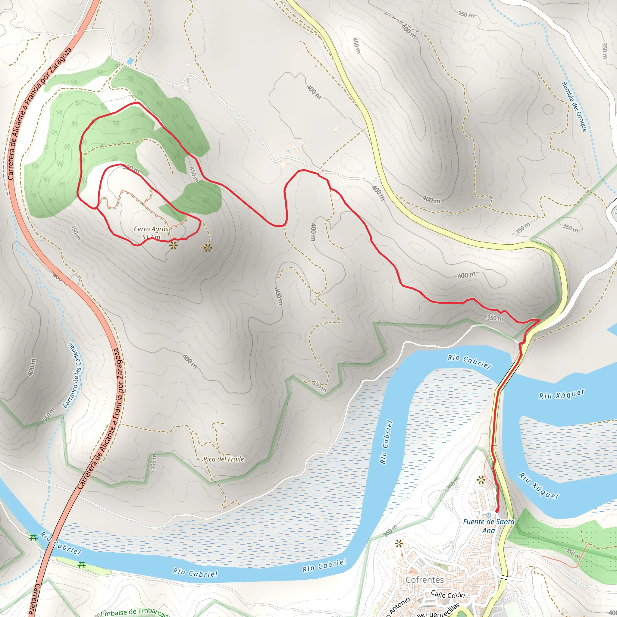 Cerro de Agras volcano PR CV 379 mobile static map
