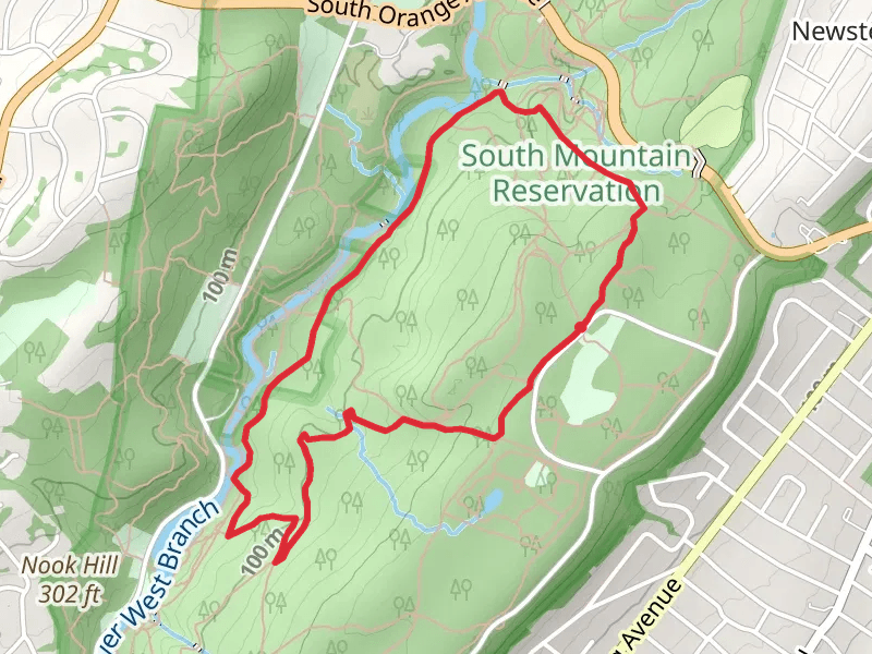 Summit Trail and Lenape Trail - Yellow