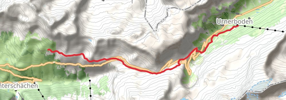 Via Alpina - Red Trail stage 71 Map