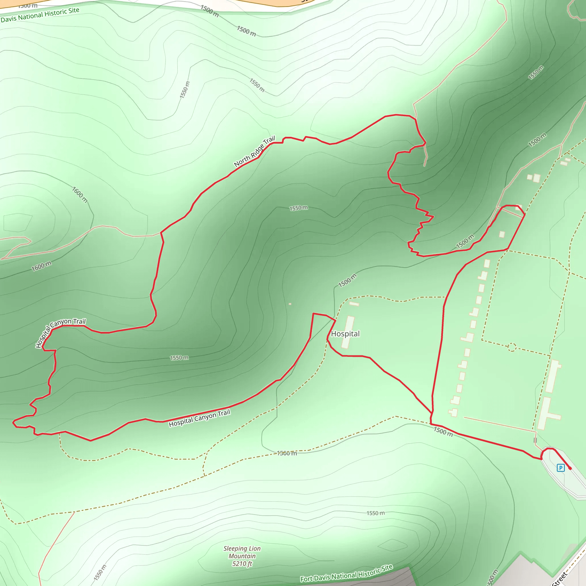 Fort Davis National Historic Site Loop mobile static map
