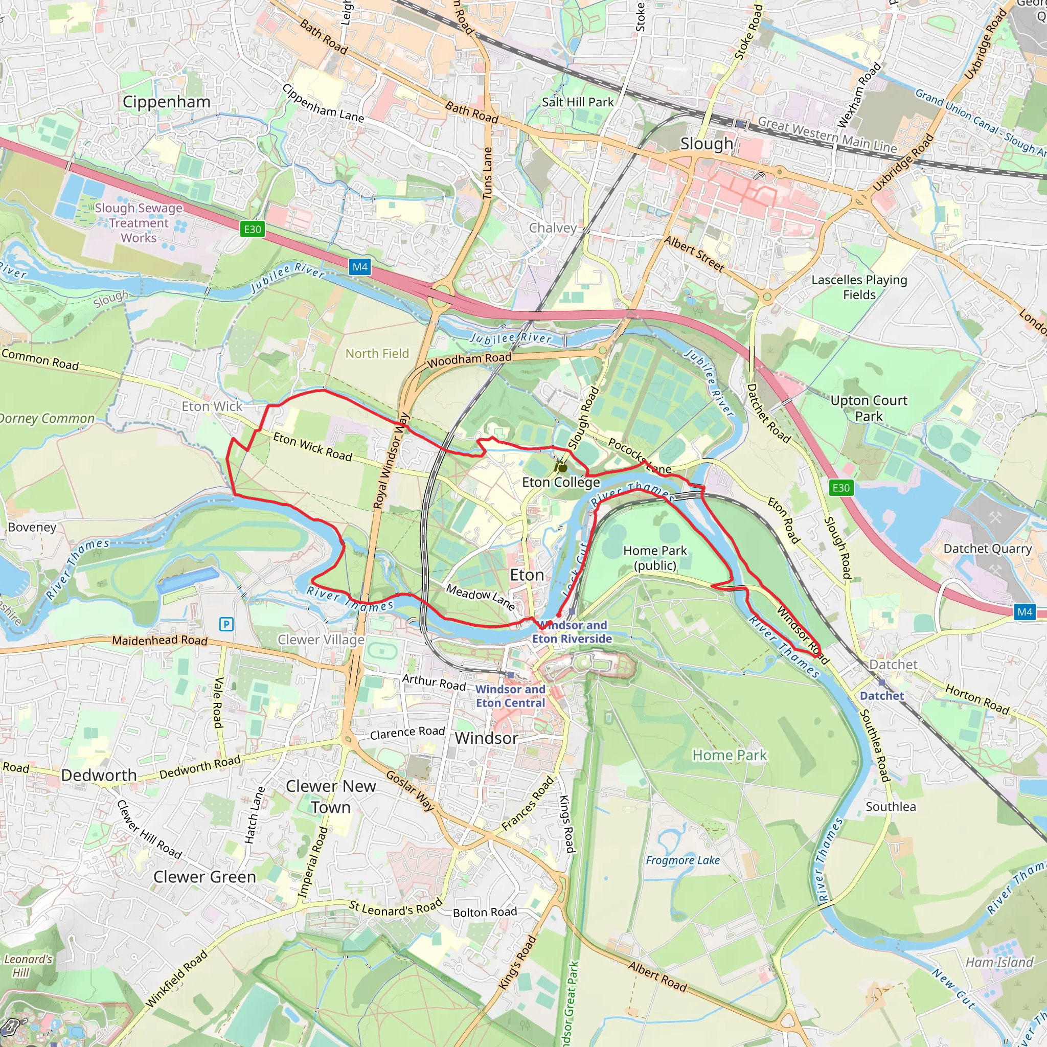 Windsor River Walk mobile static map