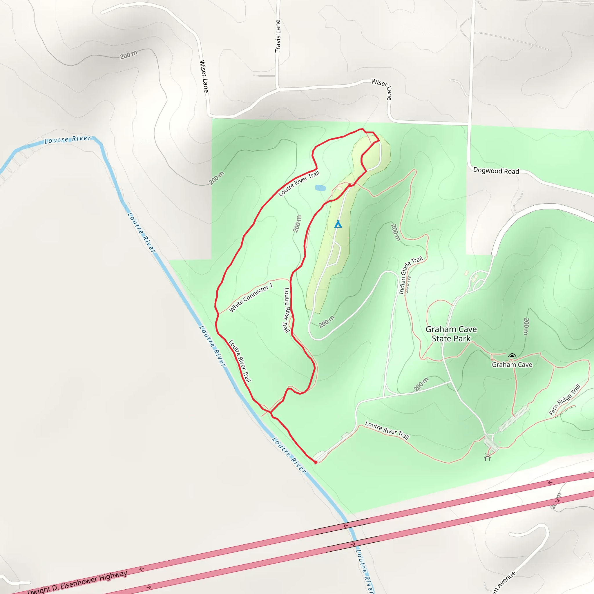Loutre River Trail Loop mobile static map