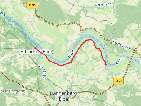 Damnatz to Hitzacker Walk via Elbe
