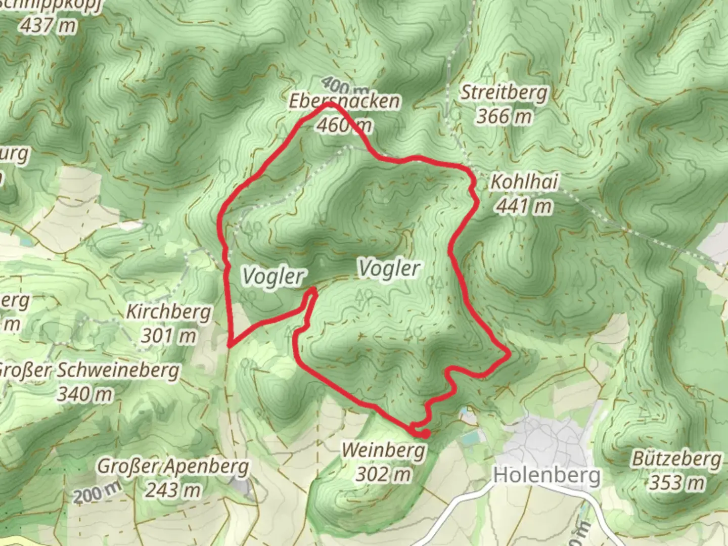 An image depicting the trail Ho 2 Loop and its surrounding area.