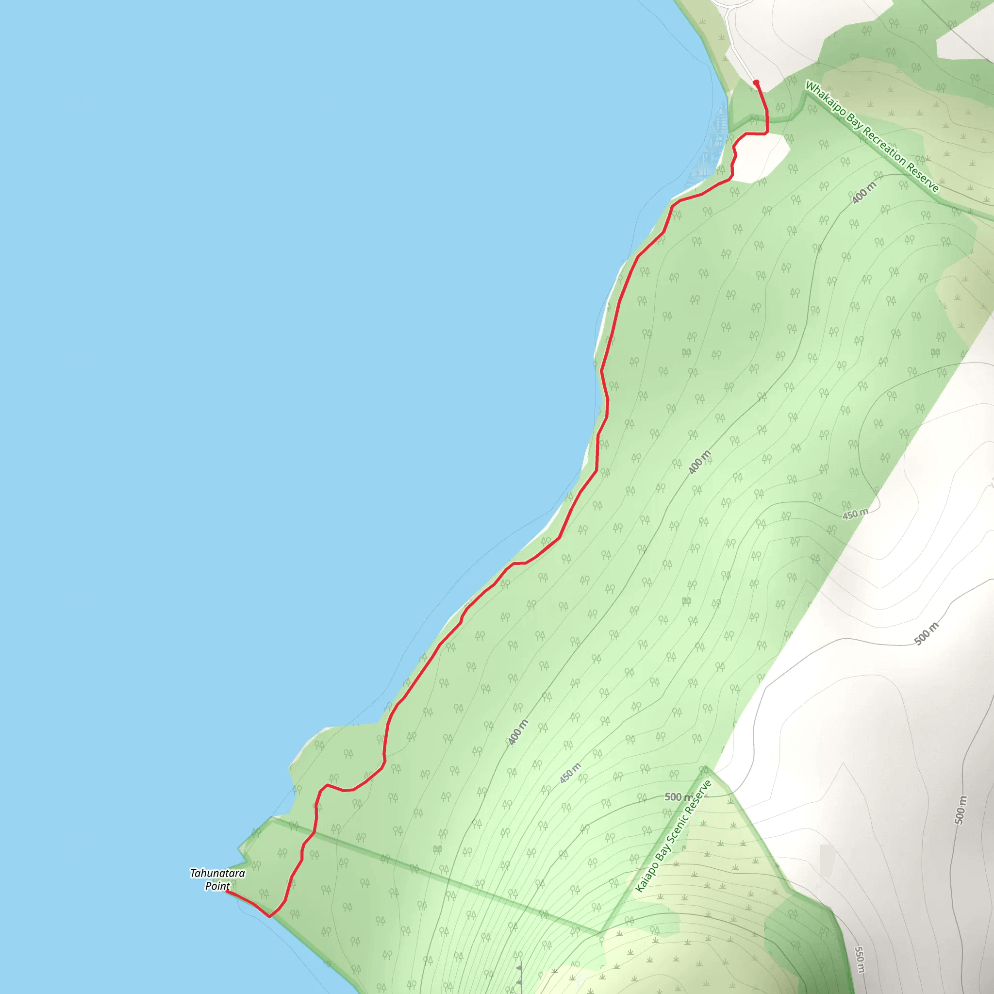 Tahunatara Point Walk mobile static map