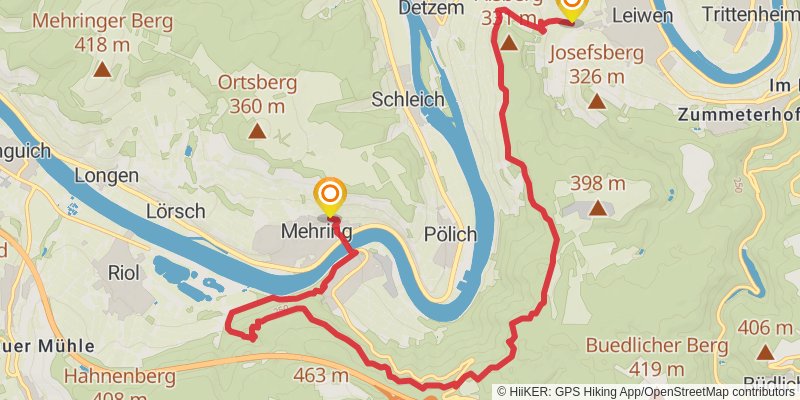 Moselsteig stage 7 Map