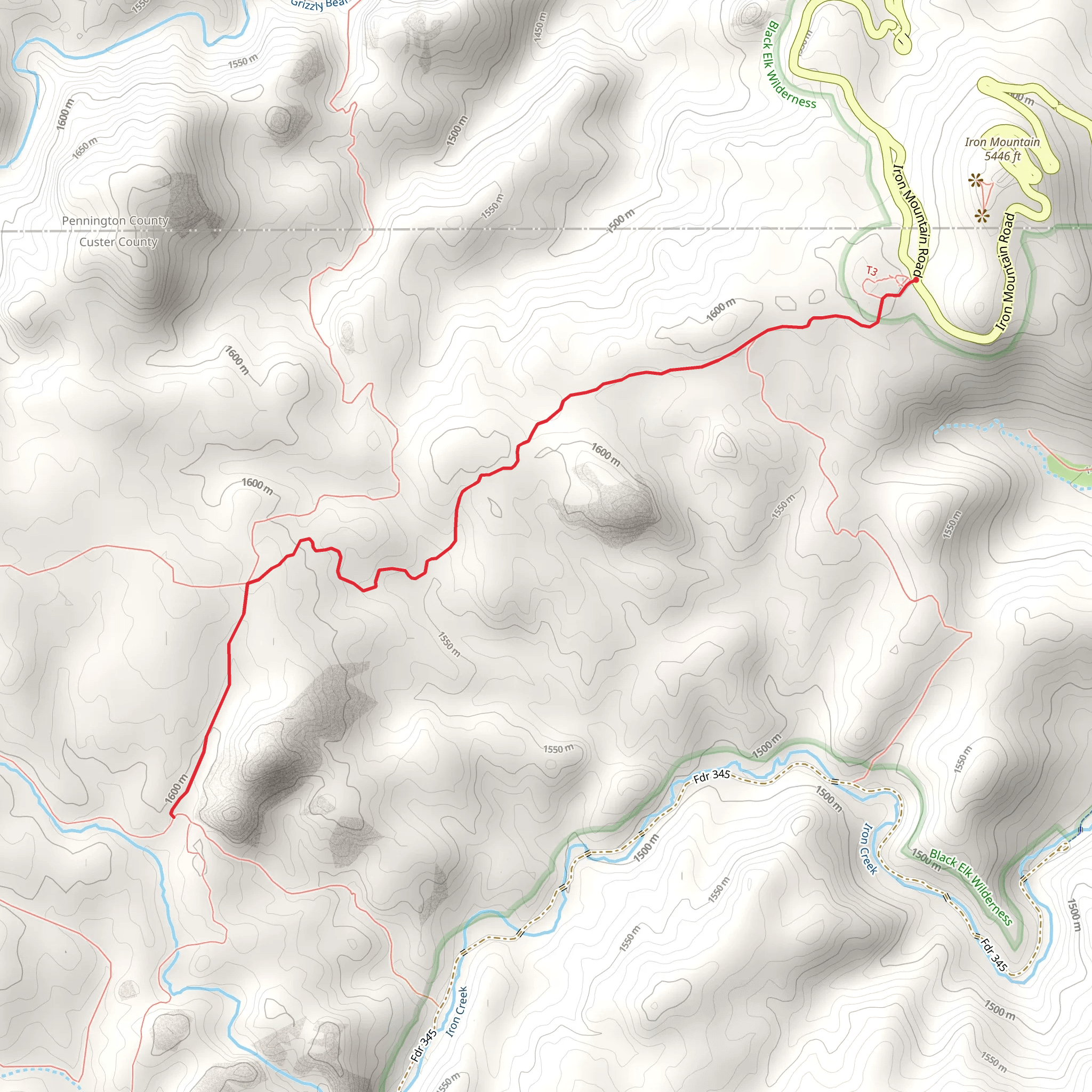 Centennial Bypass 89b Trail mobile static map