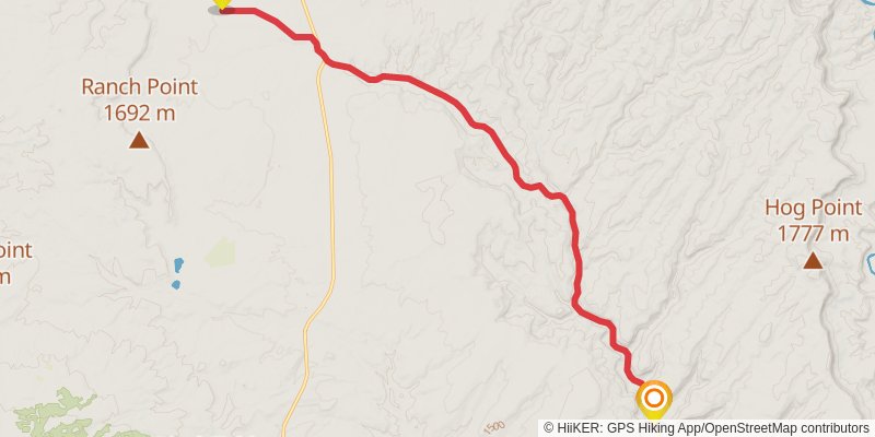 American Discovery Trail - Utah stage 26 Map