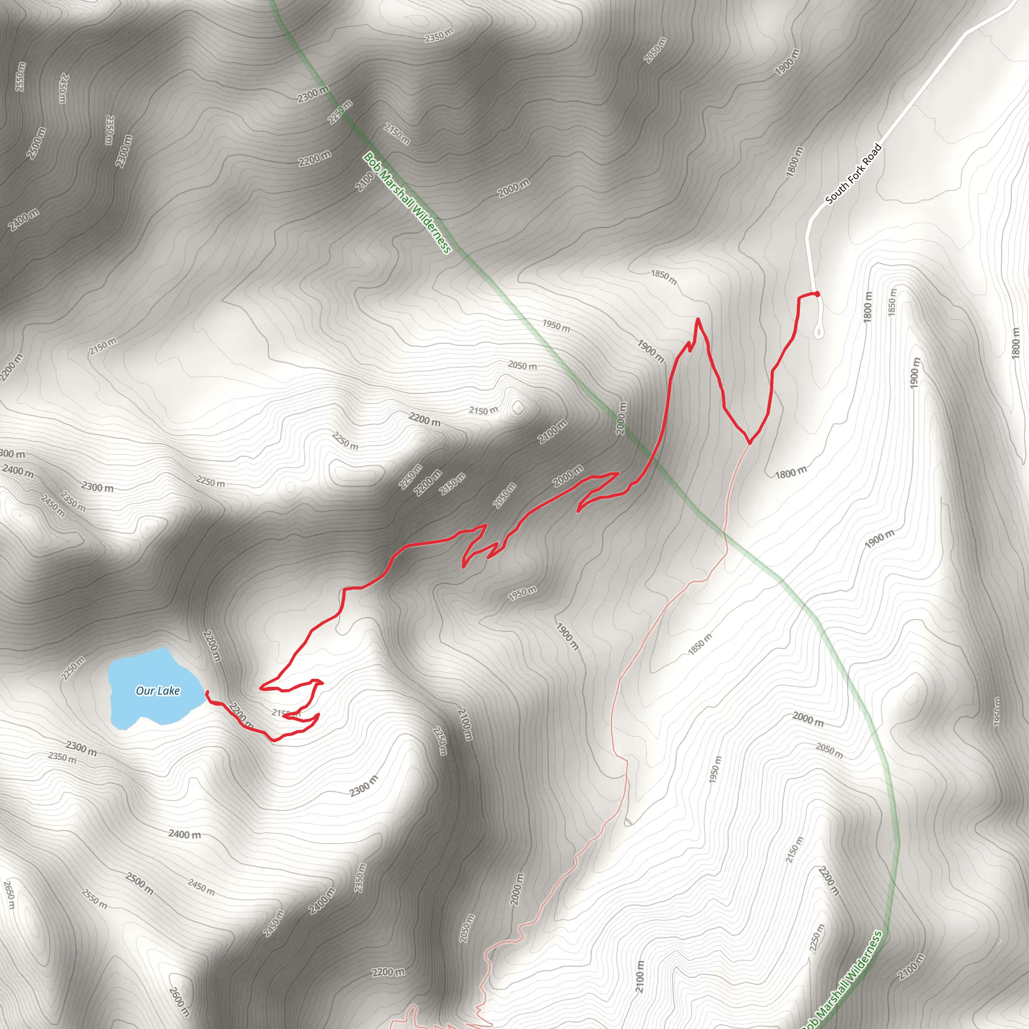 Our Lake Trail mobile static map
