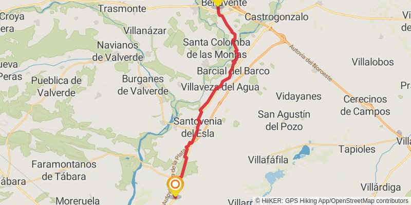 Via de la Plata stage 31 Map