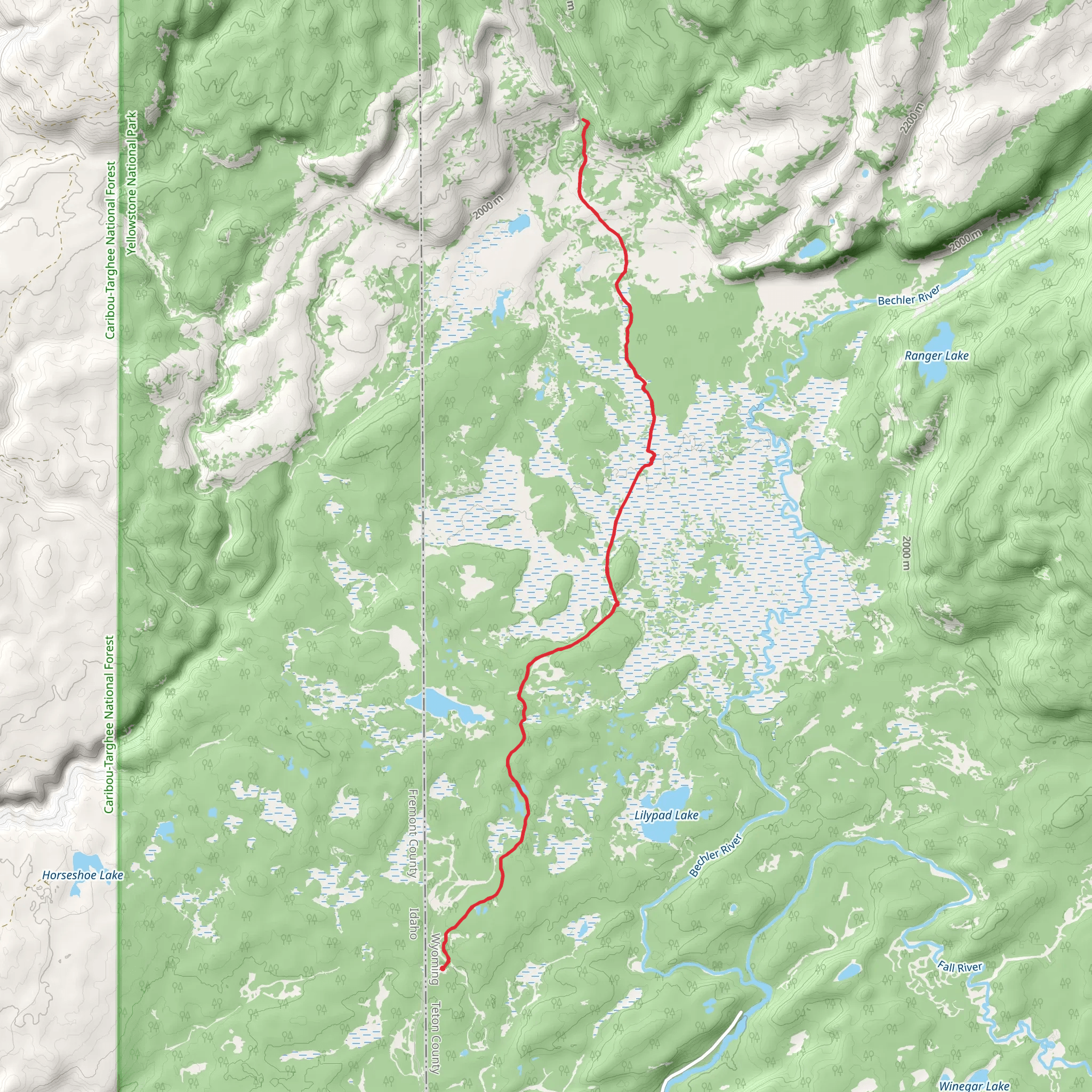 Dunanda Falls and Silver Scarf Falls via Boundary Creek Trail mobile static map