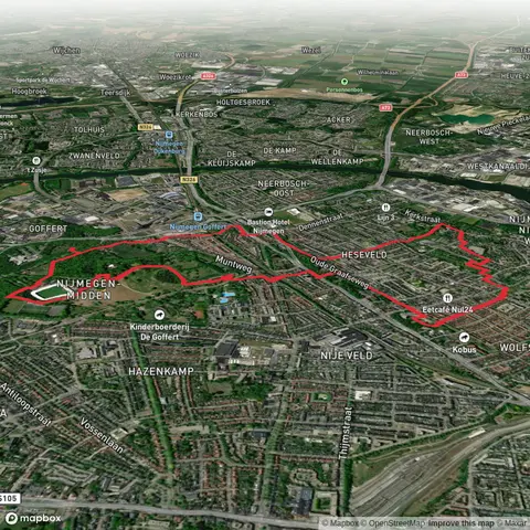 Goffertpark and Jonkerbosch War Cemetery Loop