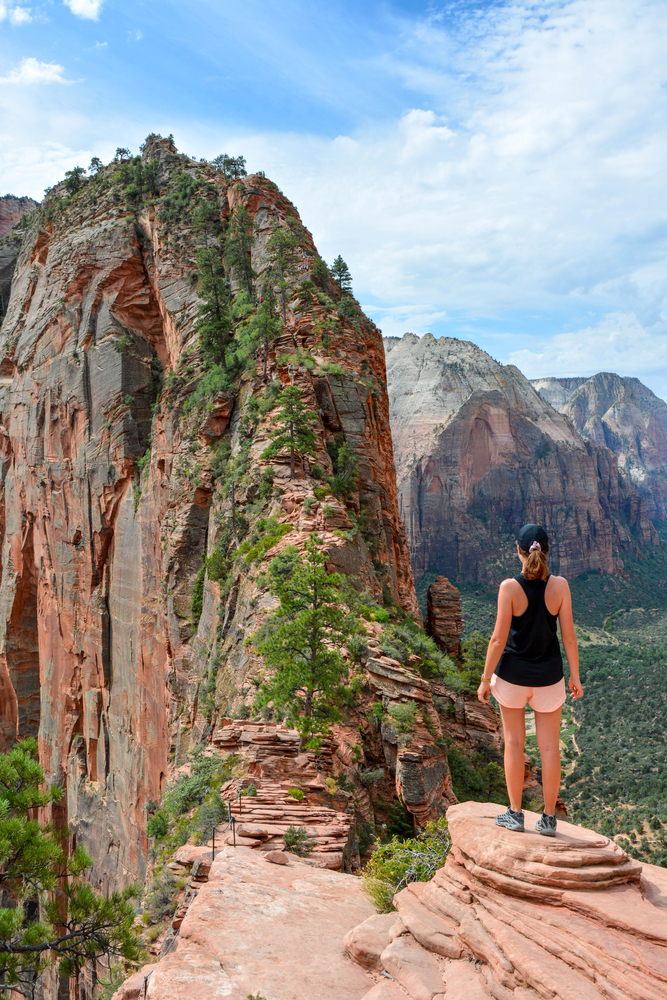 An image depicting the trail Zion National Park and its surrounding area.